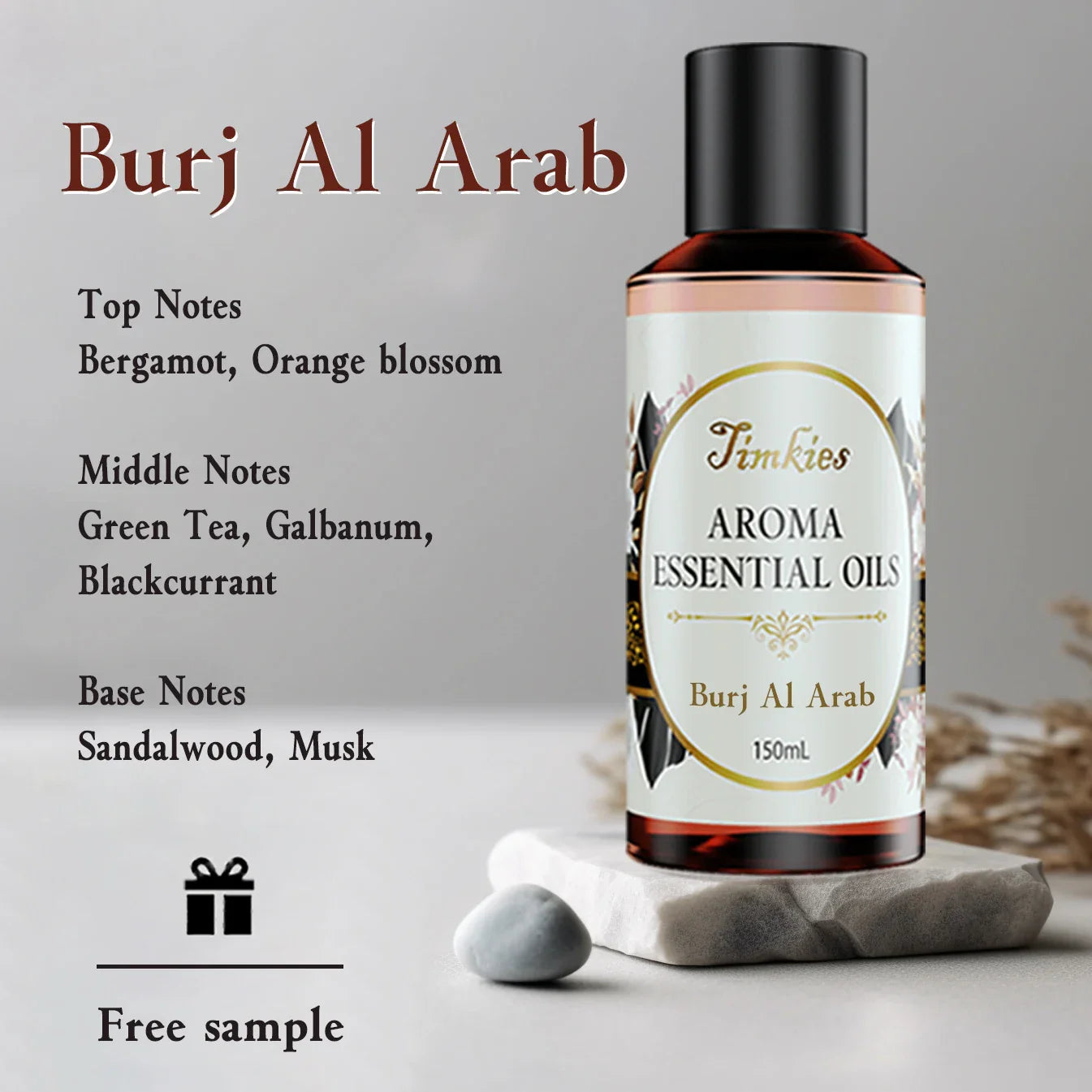150ml Aroma Diffuser Essential Oil - Hotel Scent for Home, Office, SPA, Car & Clubs (Burj Al Arab Fragrance)