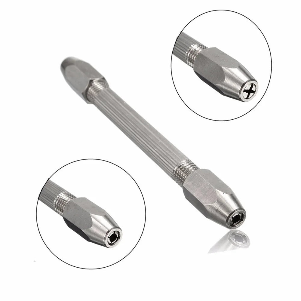 0-3.1mm Anti-Rust Watchmaker Pin Vice – Hexagonal Handle Tool for Watch & Jewelry Repair, Carving Accessories