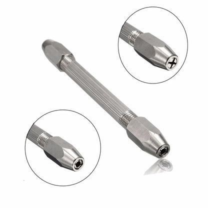 0-3.1mm Anti-Rust Watchmaker Pin Vice – Hexagonal Handle Tool for Watch & Jewelry Repair, Carving Accessories