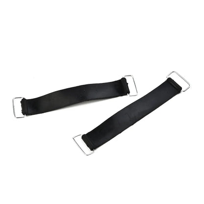 2pcs Motorcycle Rubber Battery Strap Holders — 18-23cm Belt for Honda, Scooters, Tricycles & All Motorcycles