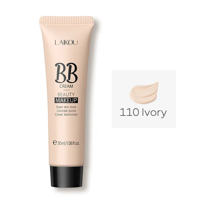6-Color BB Cream Concealer – 30ml Natural Face Primer & Coverage Foundation