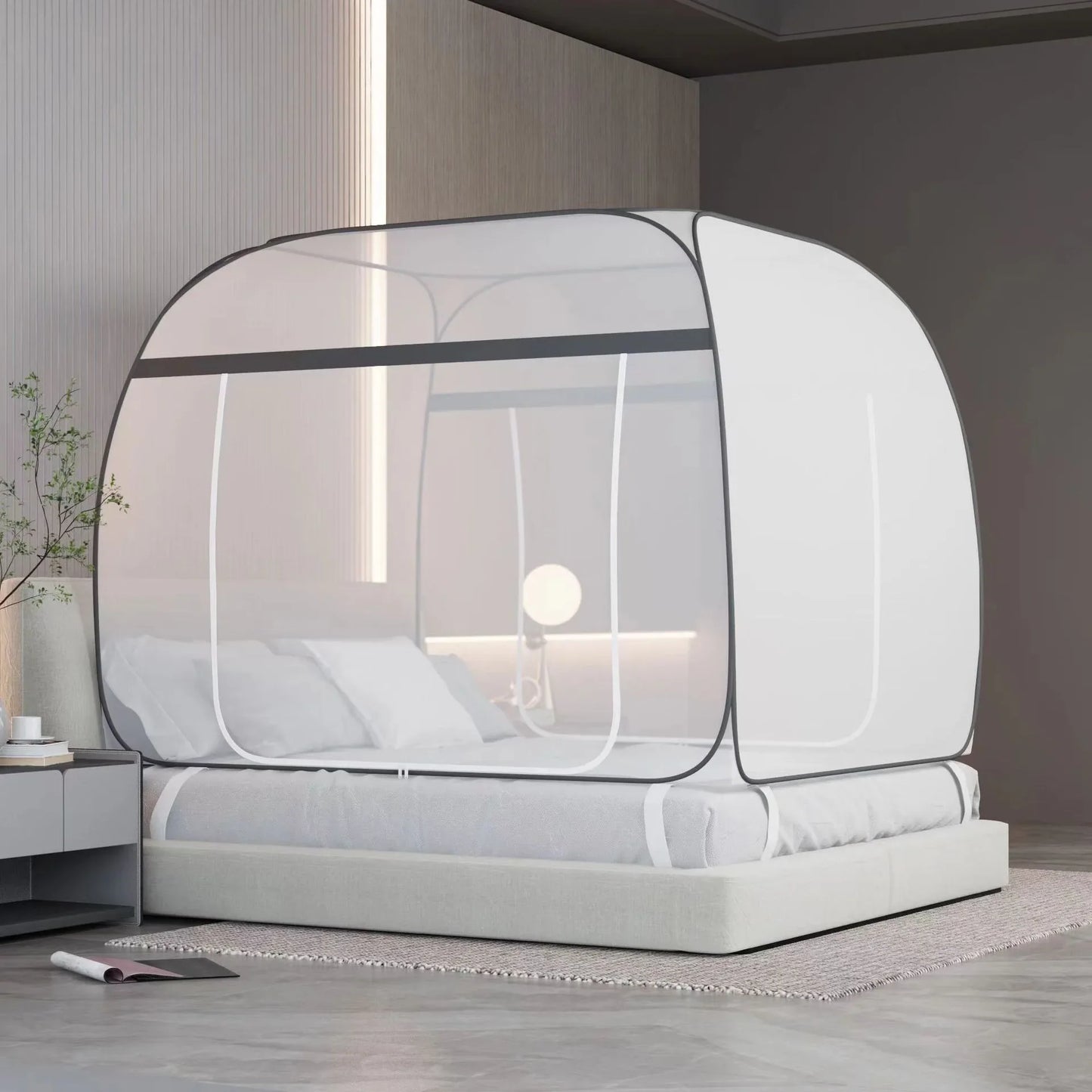 No-Installation Mosquito Net – Integrated Summer Room Netting for Easy Home Decoration
