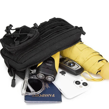 1000D EDC Molle Organizer Pouch – Horizontal Utility Tool Bag, Outdoor Waist Pack for EMT, Hunting & Fanny Pack Use