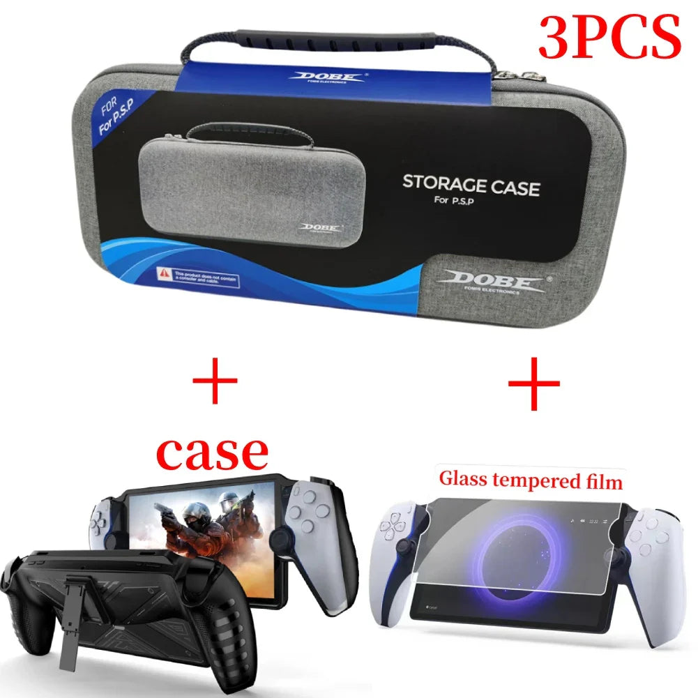 Sony PS5 PlayStation Portal Carrying Case – Shockproof Protective Travel Storage Bag for PS Portal Accessories