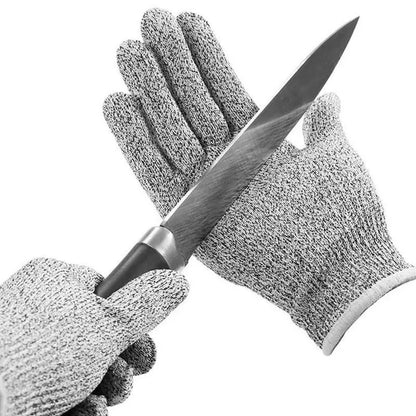 Level 5 HPPE Anti-Cut Gloves – Kitchen, Gardening, and Glass Cutting – Wear-Resistant Knitted Gloves for Anti-Thorn Protection