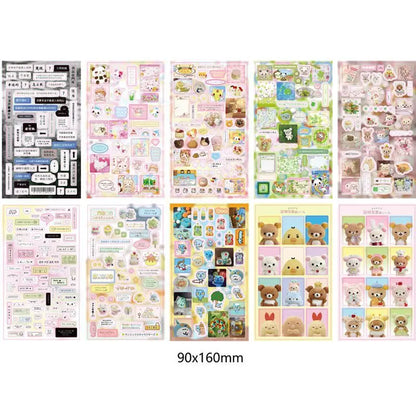 6pcs/10pcs Y2K Glitter Laser Stickers – Cute Random Phone, Camera, Luggage & Journal Stickers, Kawaii Decoration Gift