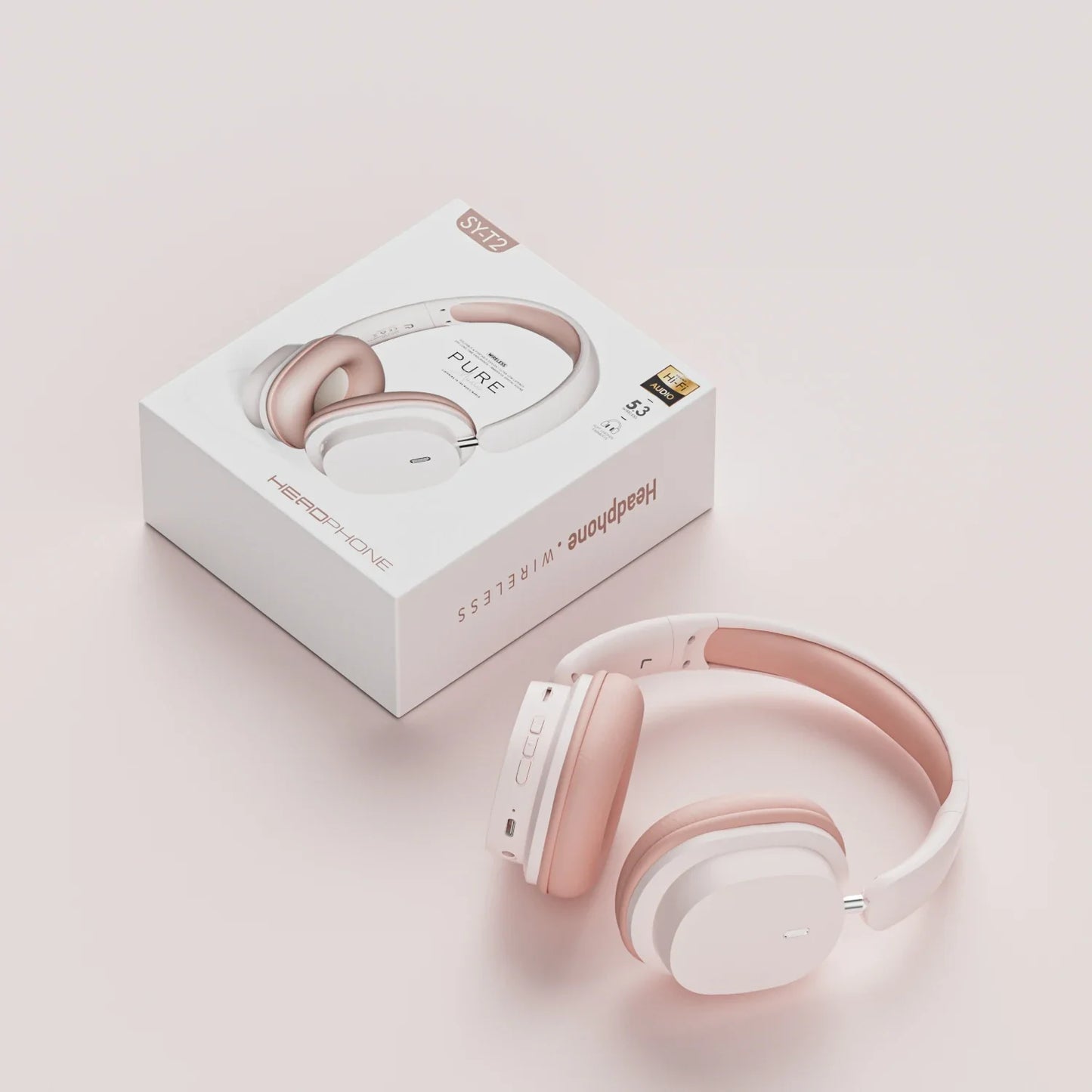 SY-T2 Bluetooth Headset – High-Quality Noise Reduction Wireless Headphones with Microphone for Gamers