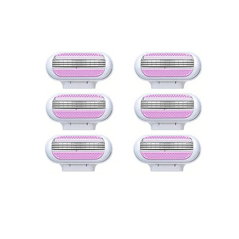Women’s Safety Razor Blades Set – 3-Layer Replacement Shaver Heads for Smooth Bikini & Body Hair Removal