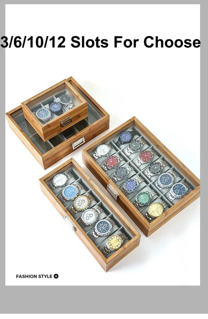 WellZone 2024 Bamboo Watch Box — Eco-Friendly Chinese Style Fashionable Watch Storage Case
