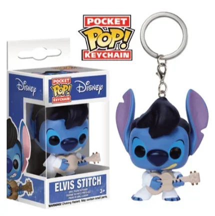 Funko Pocket Pop Keychains 22 Styles – Mickey, Minnie, Donald, Stitch, Angel, Elvis, Lilo & Scrump Vinyl Figure Toys