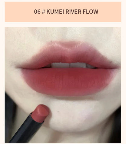 TX010 Thin Tube Matte Lipstick – Waterproof, Sweatproof, Long-Lasting Lip & Cheek Makeup