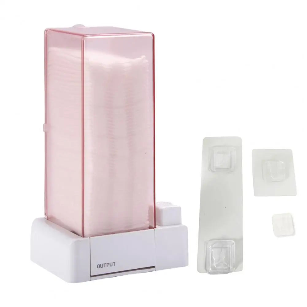 Modern Rectangular Cotton Pad Storage Box – Stain-Proof Bathroom Holder for Daily Use
