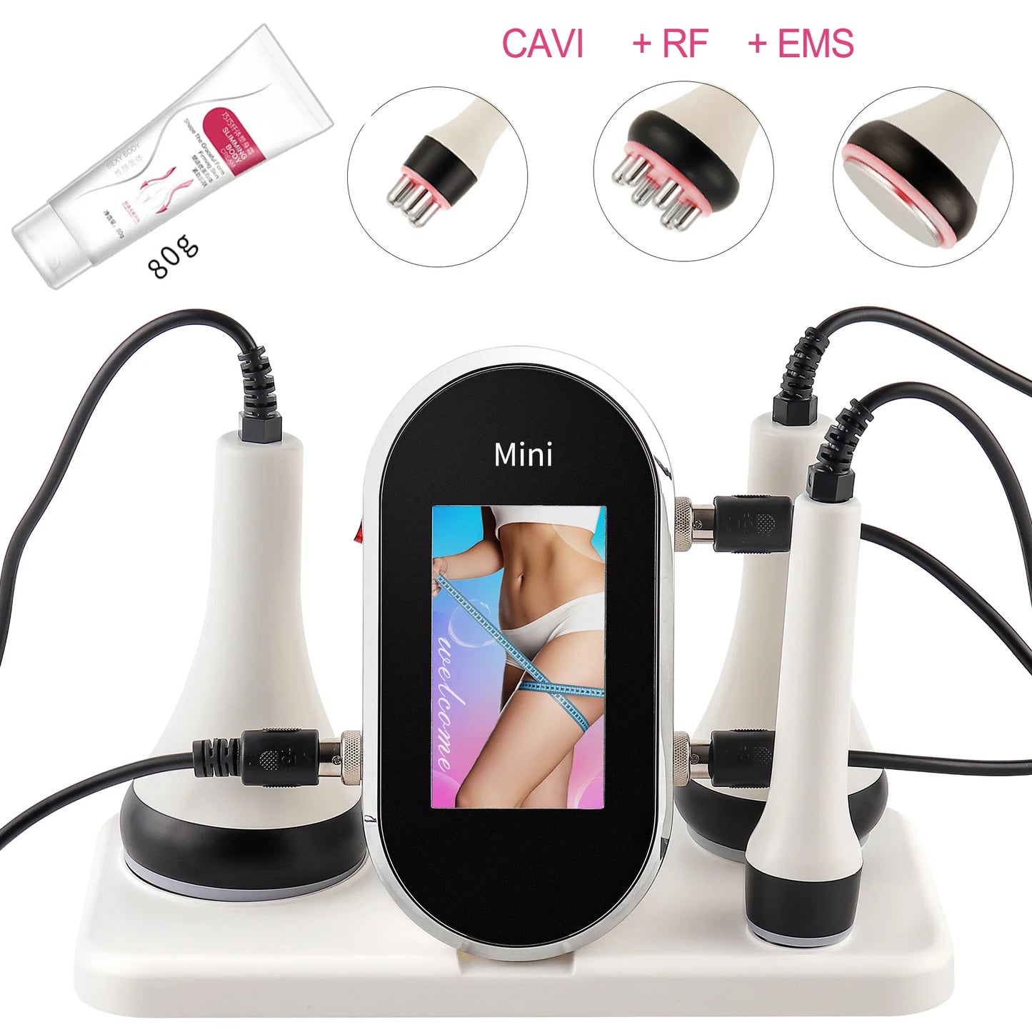 40K Ultrasonic Cavitation Machine – Body Slimming & Facial Lifting RF Beauty Massager for Weight Loss