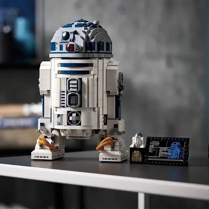 MINISO 75308 Robot Star Space Union R2D2 Model – 2314PCS Building Block Set for Boys Birthday Gifts