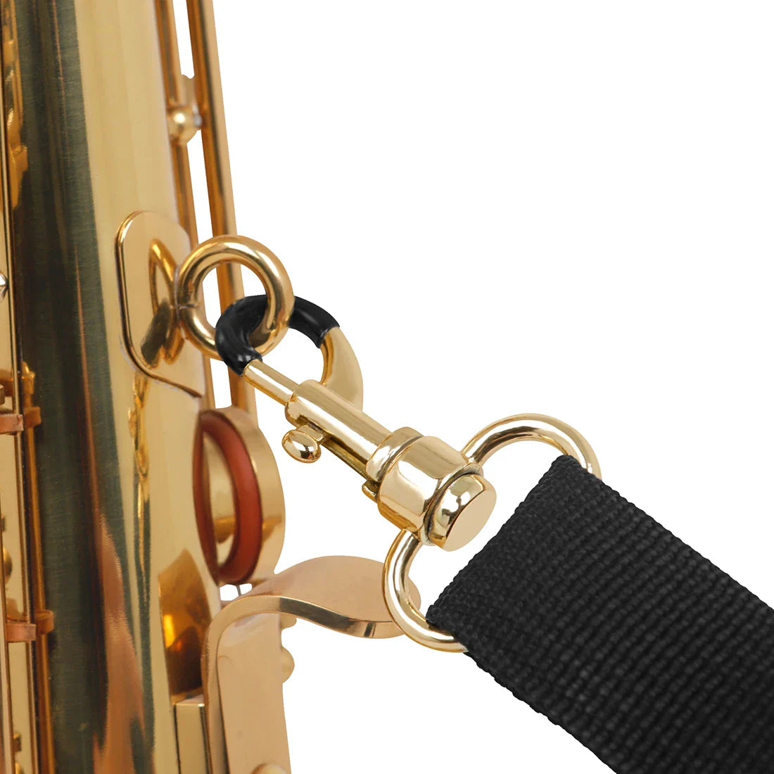 Saxophone Neck Strap - Adjustable Leather Universal Fit for Soprano, Alto, Tenor Sax with Secure Closed Hooks