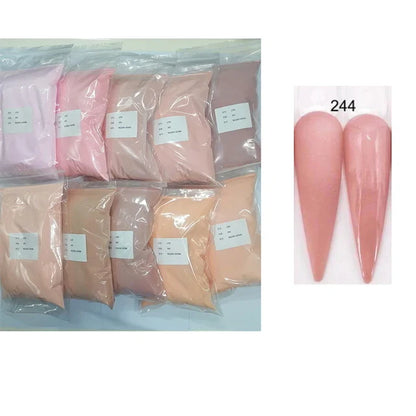50g/100g Bulk Nude Acrylic Powder - 4-in-1 Solid Crystal Colors for Nail Extension, Dipping & Engraving, Acrylic Monomer