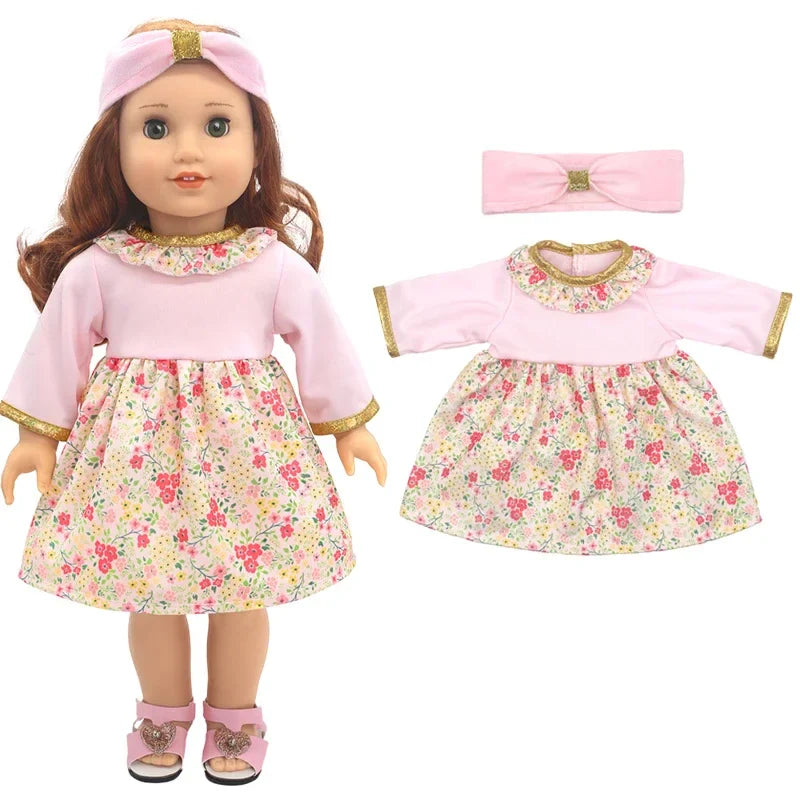 18-Inch American Girl Doll Clothes – Coat, Tights & Pants Outfit for Newborn & Baby Dolls
