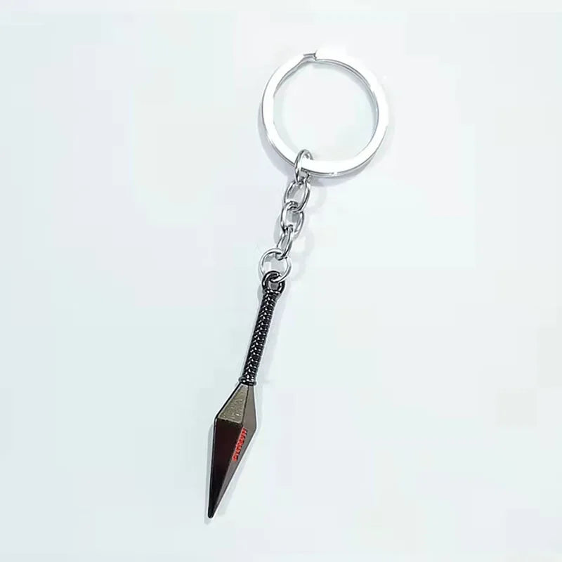 Anime Konoha Necklace & Keychain – Akatsuki Sharingan Jiraiya Pendant for Sasuke, Kakashi Cosplay Jewelry Gift