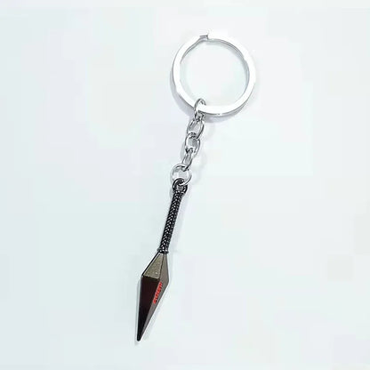 Anime Konoha Necklace & Keychain – Akatsuki Sharingan Jiraiya Pendant for Sasuke, Kakashi Cosplay Jewelry Gift