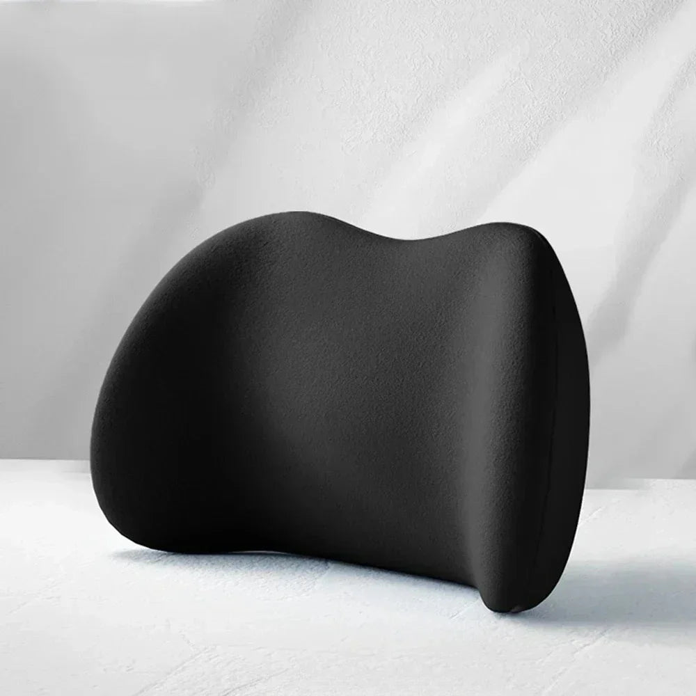 Memory Foam Car Headrest & Lumbar Support Cushion – Ergonomic Neck and Back Pillow for Car & Office Chair