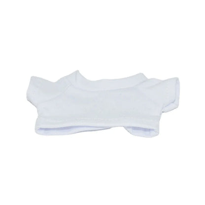 Labubu Idol Doll Clothes Set – T-Shirt & Denim Shorts Outfit for 17cm Labubu & 10cm Cotoon Dolls, Doll Accessories