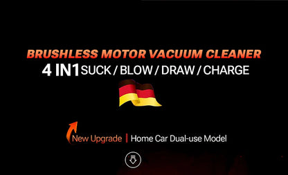 SZUK C012MAX Car Vacuum Cleaner – Strong Suction Wireless Portable Handheld Blower for Home and Car Cleaning