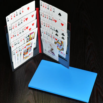 Hands-Free Poker Card Holder - Curved Playing Card Stand Rack for Seniors and Comfortable Card Games