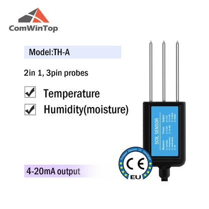 7-in-1 Soil Moisture, Temperature, Humidity, EC, pH & NPK Sensor with RS485, 4-20mA or 0-5V Output