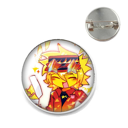 Pizza Character Elliot Game Forsaken Pin Brooch – Funny Meme Backpack Accessory for Friends & Fans Gifts