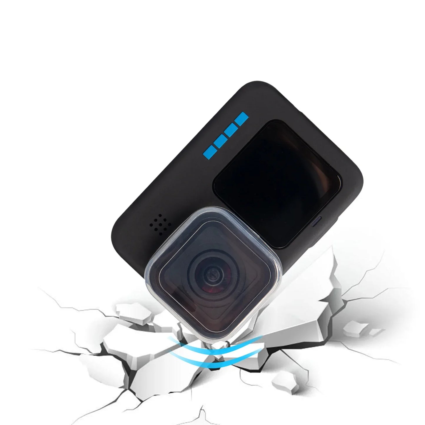 Protective White TPU Housing Case with Lens Cap Strap for GoPro Hero 9 10 11 12 13 Black Accessories