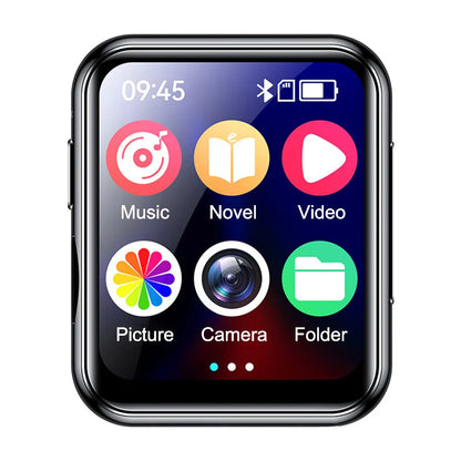 MP3 Music Player with Bluetooth 5.4 - HiFi MP4 Walkman, Full Touch Screen, Built-in Speaker, Recorder, Camera, FM & E-book