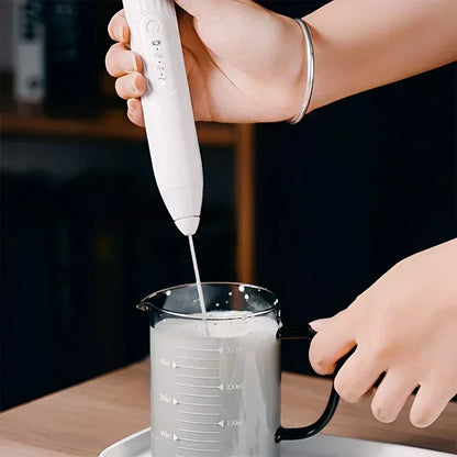 2-in-1 USB Rechargeable Electric Egg Beater and Mini Blender - Versatile Kitchen Gadget for Milk, Coffee, Whiskey Mixing, and Baking