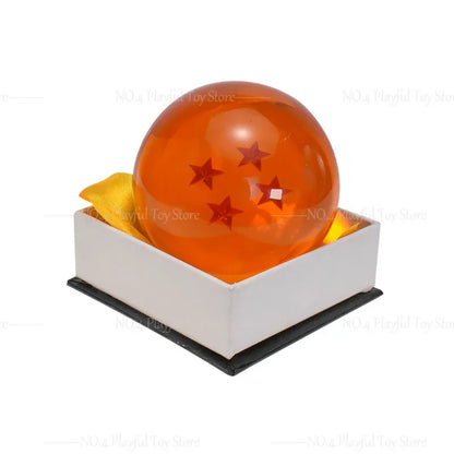 7.6cm Dragon Ball Anime Figure — 1-7 Star Orange Resin Crystal Globe, Large Desktop Ornament, Toy Collection Gift