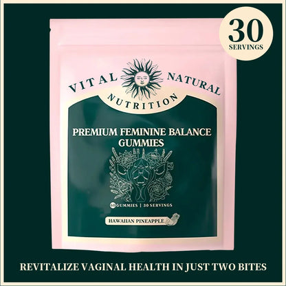 Vital Source Feminine Balance Gummies — Hawaiian Pineapple Flavor Women’s Wellness Supplement
