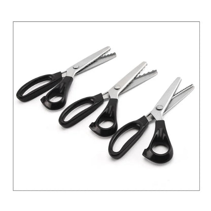 DIY Tailor Sewing Scissors Set – Stainless Steel Dressmaker Shears 3/5/7mm Wave Lace Fabric Cutting Tools