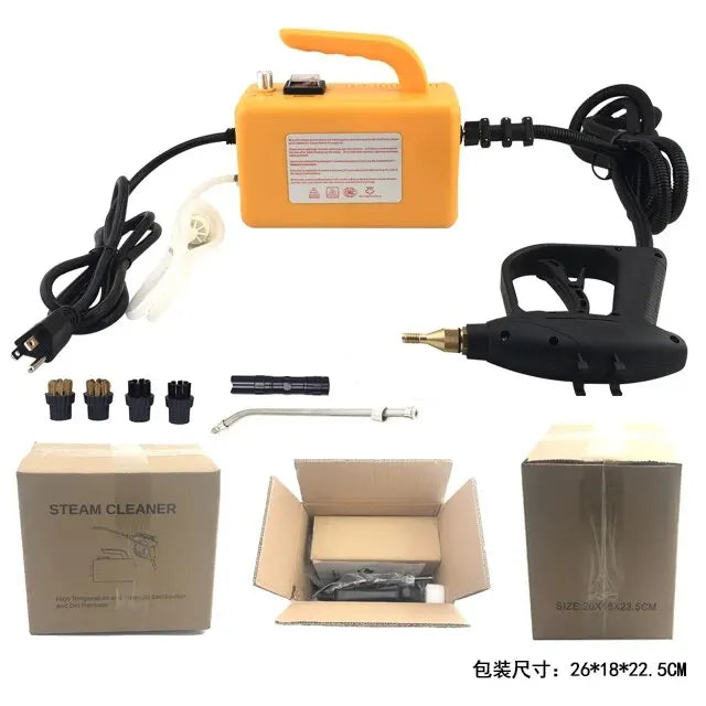 2600W 220V High-Temperature Steam Cleaner - Portable Sterilization Pressure Washer for Home, Car, Kitchen & AC