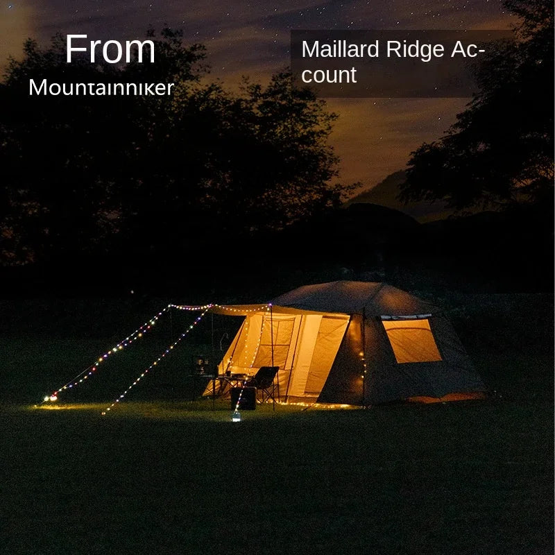 MOUNTAINHIKER One-Button Automatic Ridge Tent – Large Outdoor Shelter with Two Bedrooms & Living Room for Camping & Beach