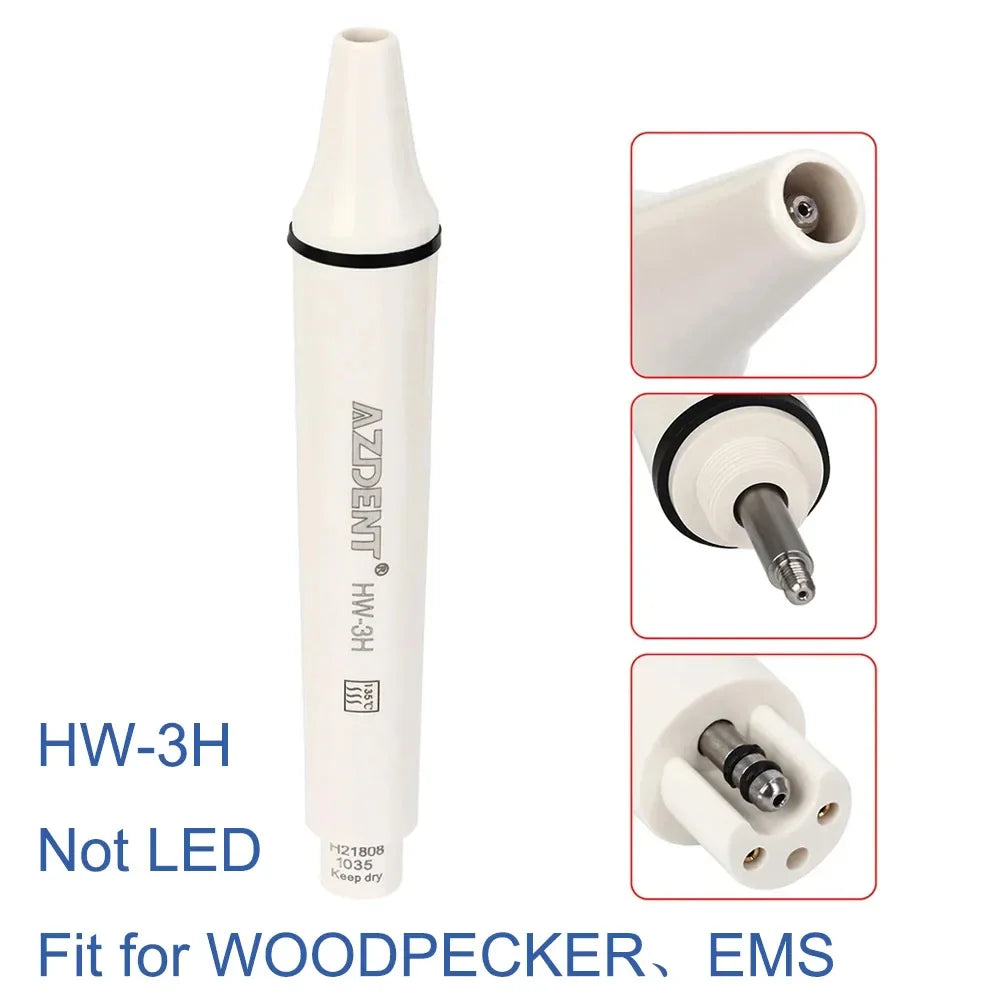 AZDENT Ultrasonic Piezo Scaler Handpiece – Compatible with SATELEC, DTE, WOODPECKER, EMS, VRN, 135° Sterilized