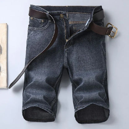 Men's Slim Fit Stretch Denim Shorts – Fashion Straight Black Summer Jeans