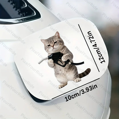 Tearful Emo Cat Car Sticker – Funny Waterproof Vinyl Decal for Cars, Motorcycles, Fuel Tank Caps & Windows
