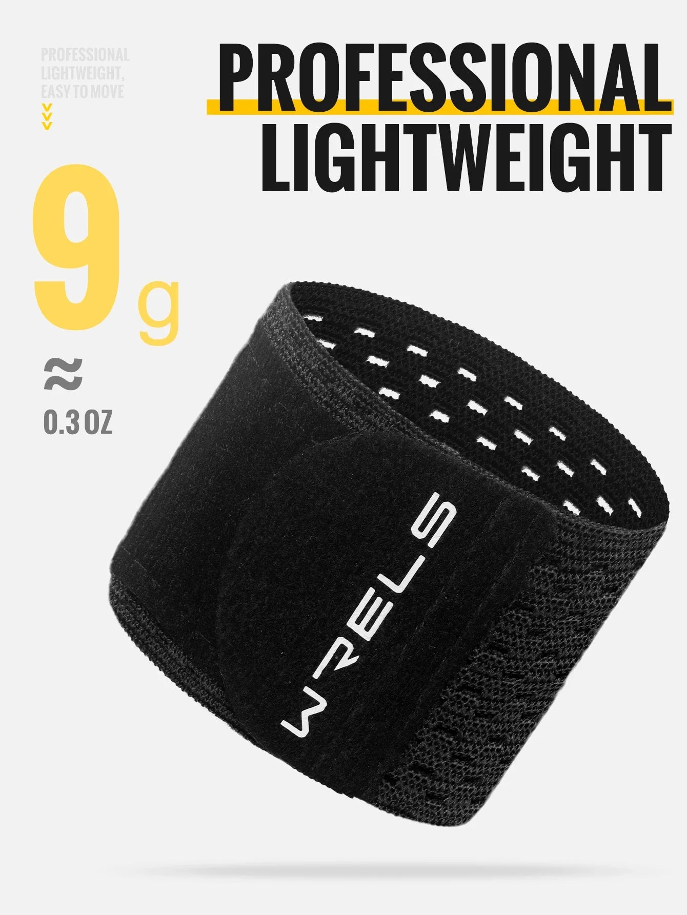 WRELS Adjustable Sports Wristband — Elastic Compression Wrist Wraps for Basketball, Weight Training, and Support