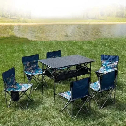 Outdoor Picnic Table with Carrying Bag – Lightweight Portable Folding Desk for Camping & Self-Driving Trips
