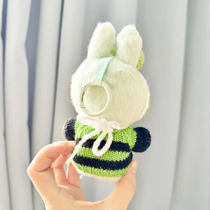 17cm Mini Plush Doll Clothes — Kpop EXO Labubu Idol V1 V2 Outfit Set with Sweater & Headband, Doll Accessories Gift