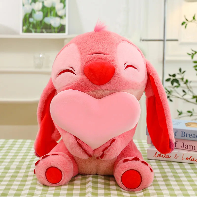 Big Size Disney Stitch Holding Duck Plush – Cute Hugging Doll Pillow Toy for Kids & Xmas Gifts