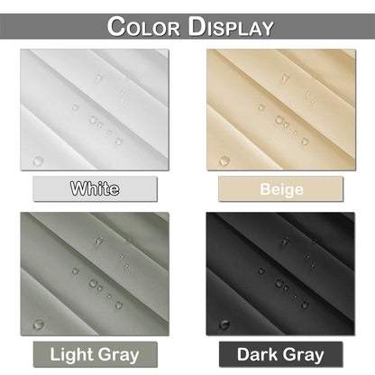 Extra Large Blackout Waterproof Curtain – Thermal Insulated Sliding Door & Shower Drapes for Living Room & Bedroom