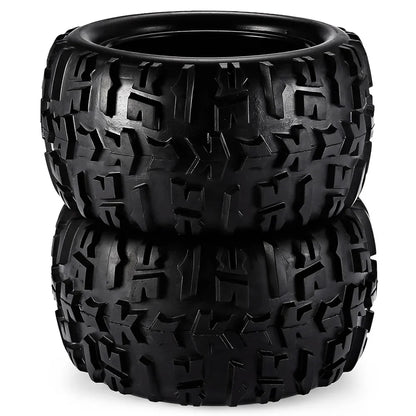 4pcs 1/8 Scale 17mm Hex RC Truck Tires & Wheels Set – Glued for Traxxas Maxx, Tmaxx, E-Revo, Revo 3.3, JLB Cheetah Monster
