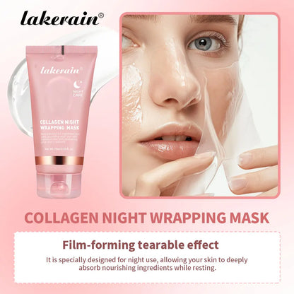 Night Collagen Wrapping Mask – Moisturizing, Brightening & Rejuvenating Korean Face Mask for Glowy Skin & Elasticity
