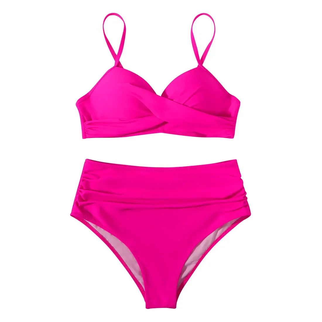 Vintage High Waist Bikini Set 2025 – Women’s Push-Up Printed Swimwear Summer Beach Bathing Suit