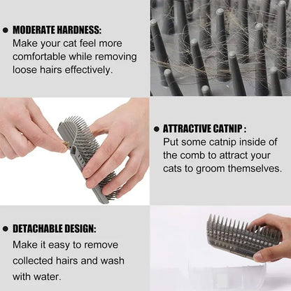Massage Pet Brush - Corner Hair Removal, Beauty Clean Corner Brush with Removable Design