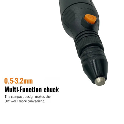 Cordless Electric Rotary Tool – 5-Speed Rechargeable Drill Grinder with LED & Removable Battery for Engraving & Woodworking